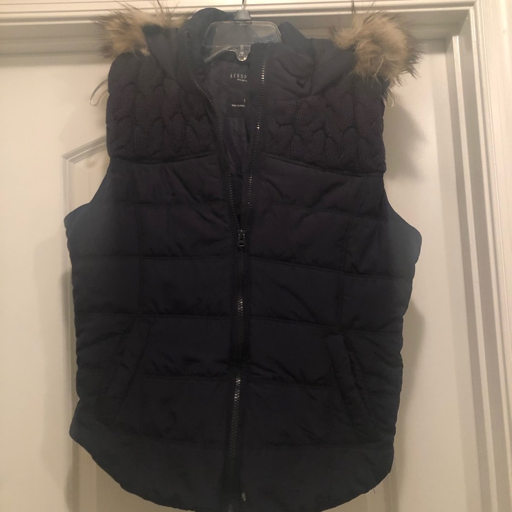 Aeropostale Puffy Vest with Hood
